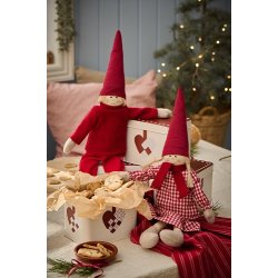 Ib Laursen Kagedse med flettede julehjerter firkantet