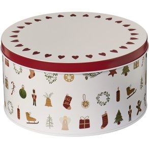 Ib Laursen Kagedse med juleikoner My Nostalgic Christmas rund