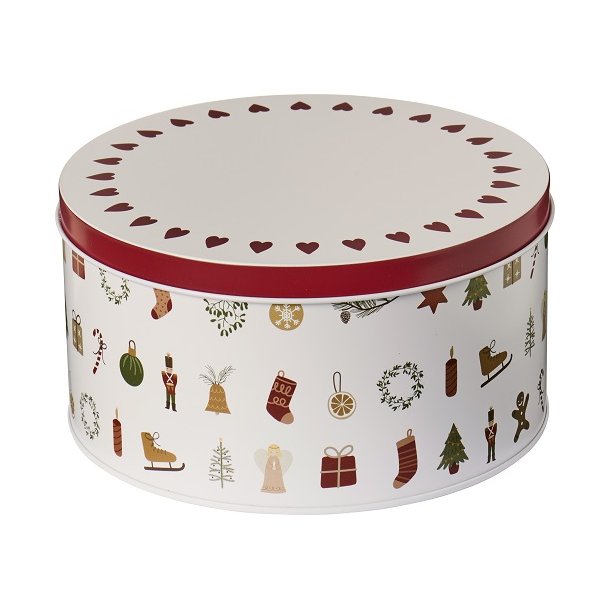 Ib Laursen Kagedse med juleikoner My Nostalgic Christmas rund