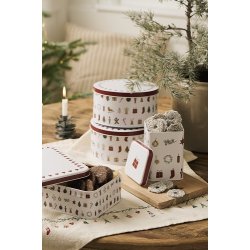 Ib Laursen Kagedse med juleikoner My Nostalgic Christmas rund