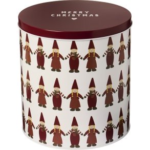 Ib Laursen Kagedse med nisser hnd i hnd hj rund