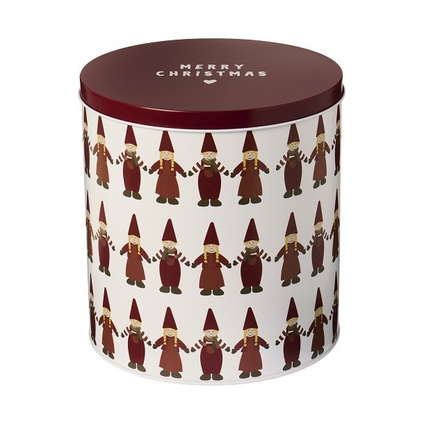 Ib Laursen Kagedse med nisser hnd i hnd hj rund