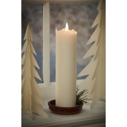 Ib Laursen Kalenderlys 1-24 prgede tal hvid stearin Svanemrket (bloklys)