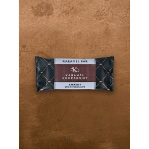 Karamel Kompagniet -  Karamel bar, Lakrids i lys chokolade 50g 