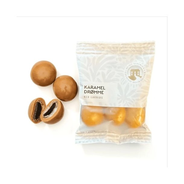 Huset Andersen Karameldr�mme - FLOWPACK, 5g.  