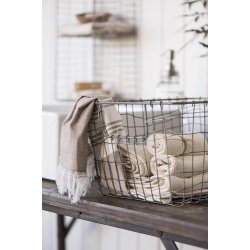 Ib Laursen Karklud Mynte Latte strikket 25x25 cm