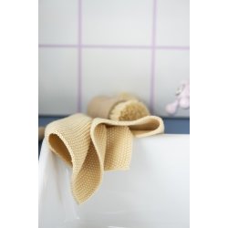 Ib Laursen Karklud Mynte Lemonade strikket 25x25 cm.