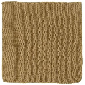 Ib Laursen Karklud Mynte Mustard strikket 25x25 cm