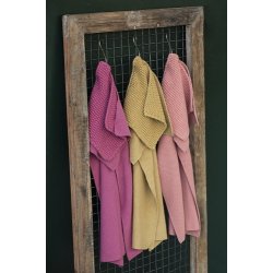 Ib Laursen Karklud Mynte Mustard strikket 25x25 cm