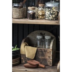 Ib Laursen Karklud Mynte Mustard strikket 25x25 cm