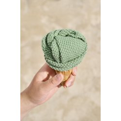 Ib Laursen - Karklud Mynte Wasabi strikket (grn) 25x25 cm