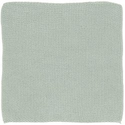 Ib Laursen - Karklud Mynte aqua haze strikket (lysebl) 25x25 cm