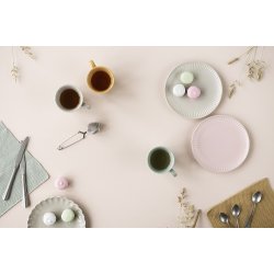 Ib Laursen - Karklud Mynte aqua haze strikket (lysebl) 25x25 cm