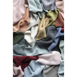 Ib Laursen - Karklud Mynte aqua haze strikket (lysebl) 25x25 cm