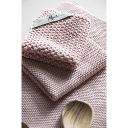 Ib Laursen - Karklud Mynte coral almond strikket 25x25 cm