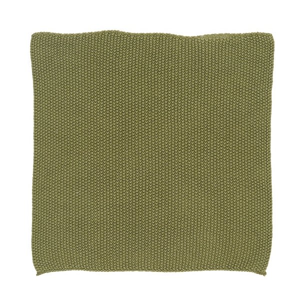 Ib Laursen Karklud Mynte herbal green strikket 25x25 cm