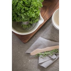 Ib Laursen Karklud Mynte mrkegr strikket 25x25 cm