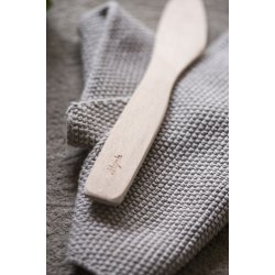 Ib Laursen Karklud Mynte mrkegr strikket 25x25 cm