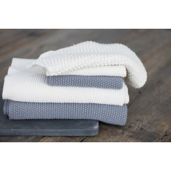 Ib Laursen Karklud Mynte mrkegr strikket 25x25 cm