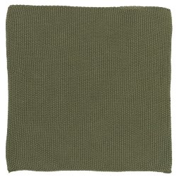 Ib Laursen - Karklud Mynte oliven strikket 25x25 cm
