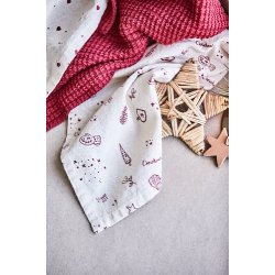 Ib Laursen - Karklud rd strikket 25x25 cm,