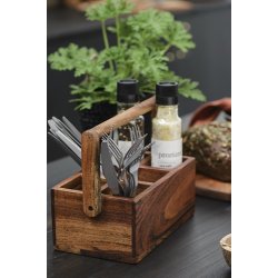 Ib Laursen Kasse med 5 rum Proviant, akacietr