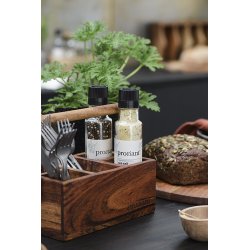 Ib Laursen Kasse med 5 rum Proviant, akacietr