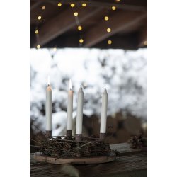 Ib Laursen Kertelys pak a 10 stk hvid :1,3 H:10