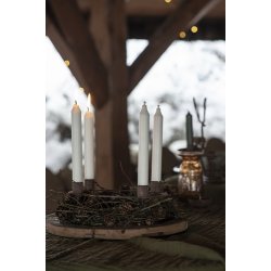 Ib Laursen Kertelys pak a 10 stk hvid :1,3 H:10