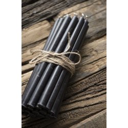 Ib Laursen Kertelys sort 20cm. 8 stk.