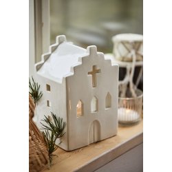 Ib Laursen Kirke til fyrfadslys Stillenat creme 