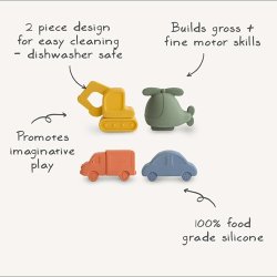 Mushie K�ret�j til bad og leg - 4 stk i �ske