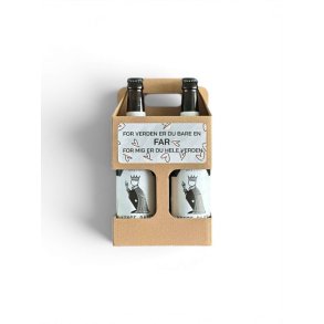 Gavekasse - 4 �l - kongebajer til FAR 