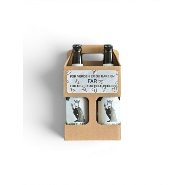 Gavekasse - 4 �l - kongebajer til FAR 