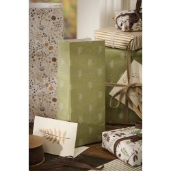 Ib Laursen Kort dobbelt 6 forskellige blomster- og bladmotiver 7,3x10,5