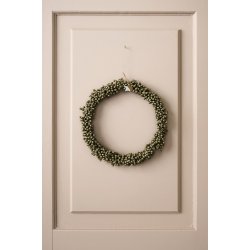 Ib Laursen Krans med trperler Stillenat hndlavet  22 (grbrun)