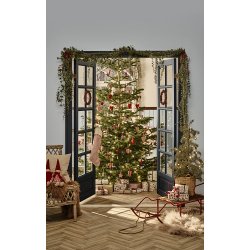 Ib Laursen Krans med trperler Stillenat hndlavet  22 (mrkerd)