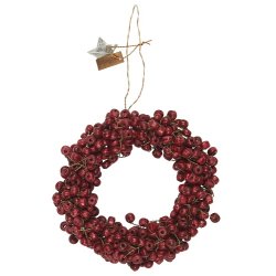 Ib Laursen Krans med trperler Stillenat hndlavet  10 