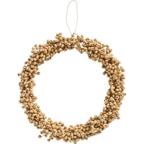Ib Laursen Krans med trperler Stillenat hndlavet  22 (Natur)