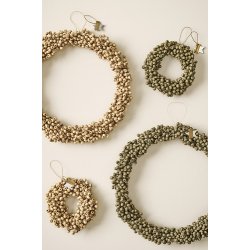 Ib Laursen Krans med trperler Stillenat hndlavet  22 (Natur)