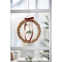 Ib Laursen Krans med trperler hndlavet  23