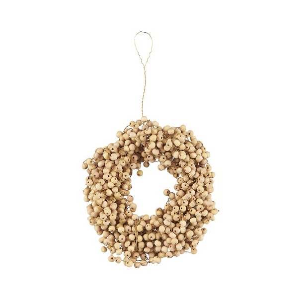 Ib Laursen Krans med trperler hndlavet indvendig :6cm