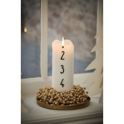 Ib Laursen Krans med trperler hndlavet indvendig :6cm