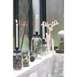 Ib Laursen Kronelys sand rustik 18 cm .- 1 stk.