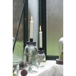 Ib Laursen Kronelys sand rustik 18 cm .- 1 stk.