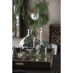 Ib Laursen Kronelys sand rustik 18 cm .- 1 stk.