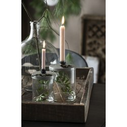 Ib Laursen Kronelys sand rustik 18 cm .- 1 stk.