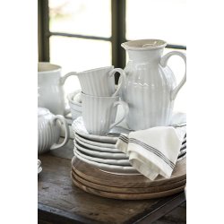 Ib Laursen Krus med riller Mynte Pure White