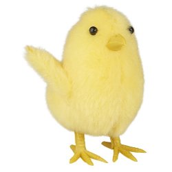  Ib Laursen -P�skekylling gul plys, pakning med 3 stk,H: 6 cm.