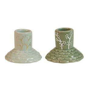 Speedtsberg Lysestage 2 stk, bl & grn